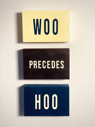 Original Conceptual Typography Paintings by Nathaniel Whitten