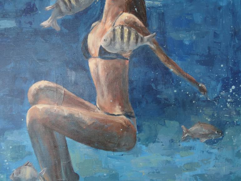 Original Figurative Women Painting by Nadia Rapti