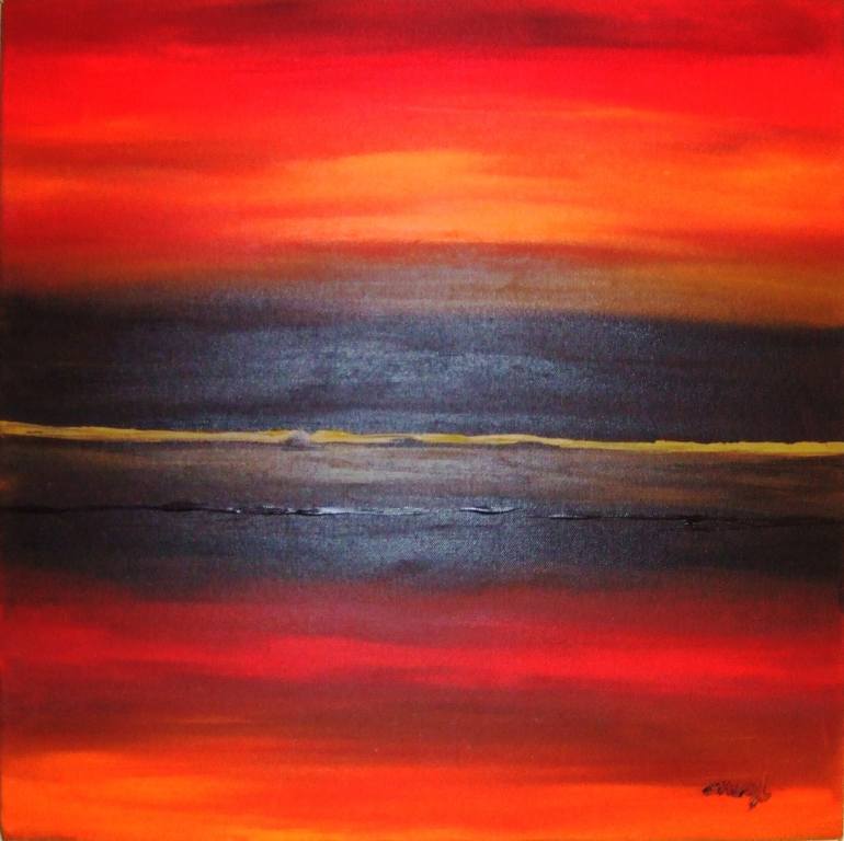 sunset glow painting