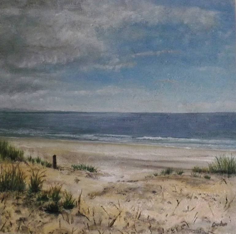 Sand Dunes At Swansea Bay Painting By Cheryl Danton Perkins 