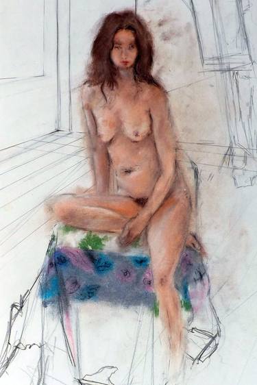Original Impressionism Nude Drawings by Cheryl Danton Perkins