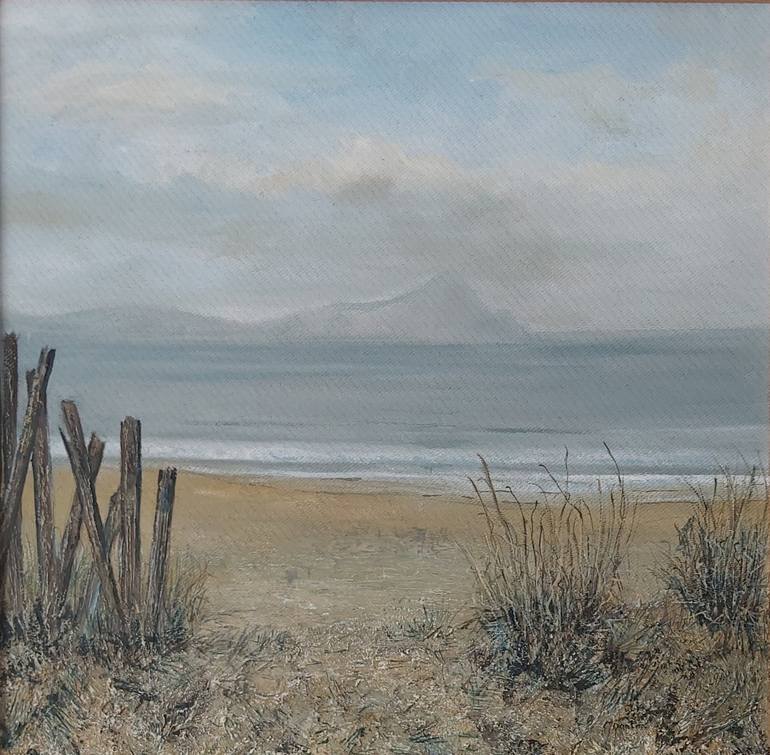 Original Impressionism Beach Painting by Cheryl Danton Perkins