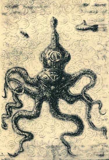 Octopus Diver - Limited Edition of 25 thumb