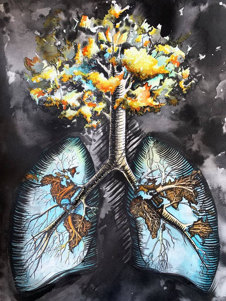 Lungs of the World 2 Painting by Artem Mirolevich Saatchi Art