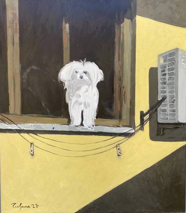 Original Dogs Paintings by Fatmir Tufina