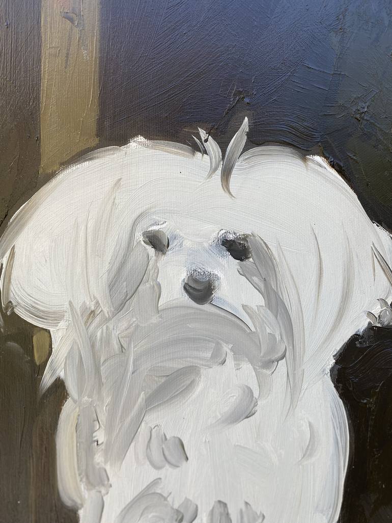 Original Dogs Painting by Fatmir Tufina