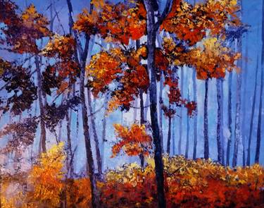 Original Impressionism Landscape Paintings by Michael Echekoba