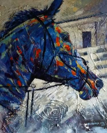 Original Horse Paintings by Michael Echekoba