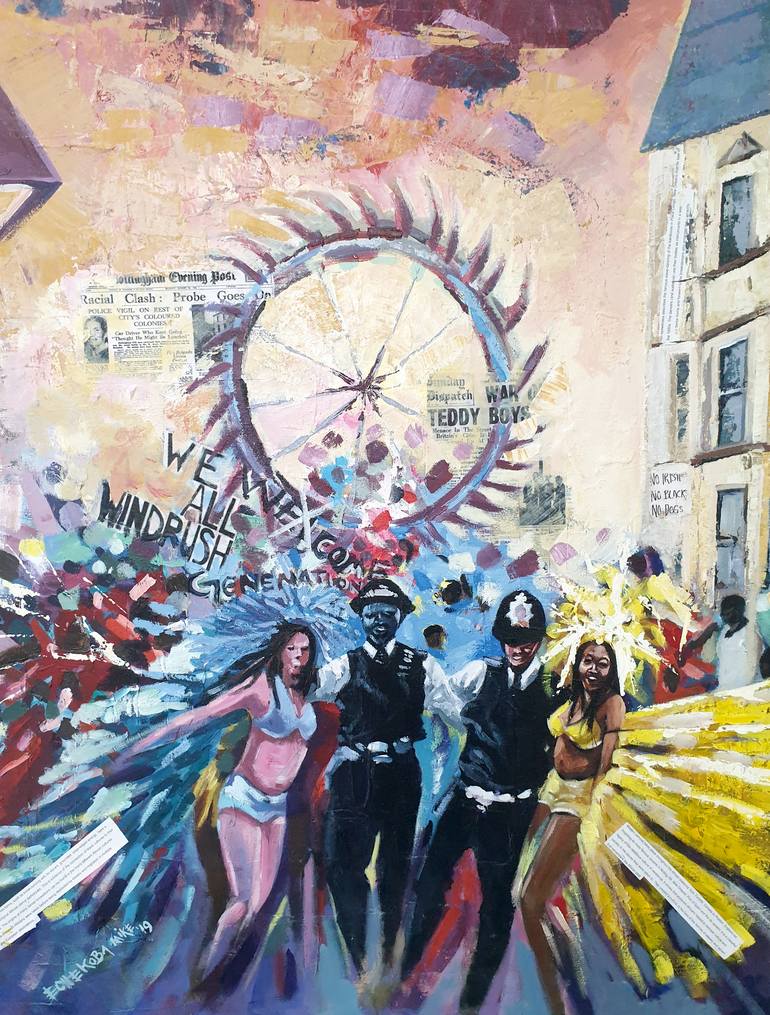 Print of Abstract Expressionism Political Paintings by Michael Echekoba