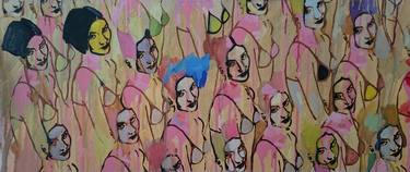 Original Abstract Women Paintings by Charles R Kiss