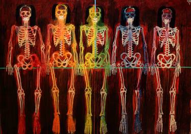 Original Abstract Mortality Paintings by Charles R Kiss