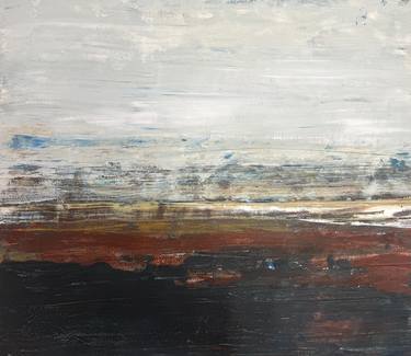 Original Color Field Painting Landscape Painting by Lori Goldberg