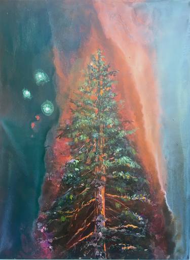 Original Expressionism Tree Paintings by Lori Goldberg