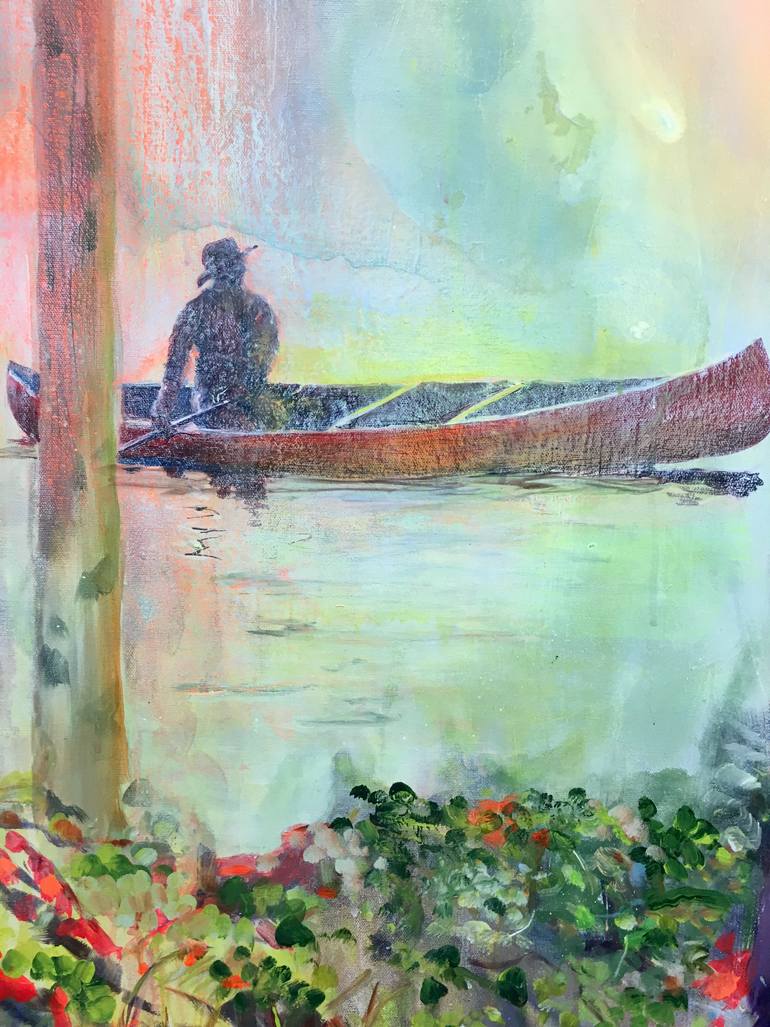 Original Figurative Boat Painting by Lori Goldberg