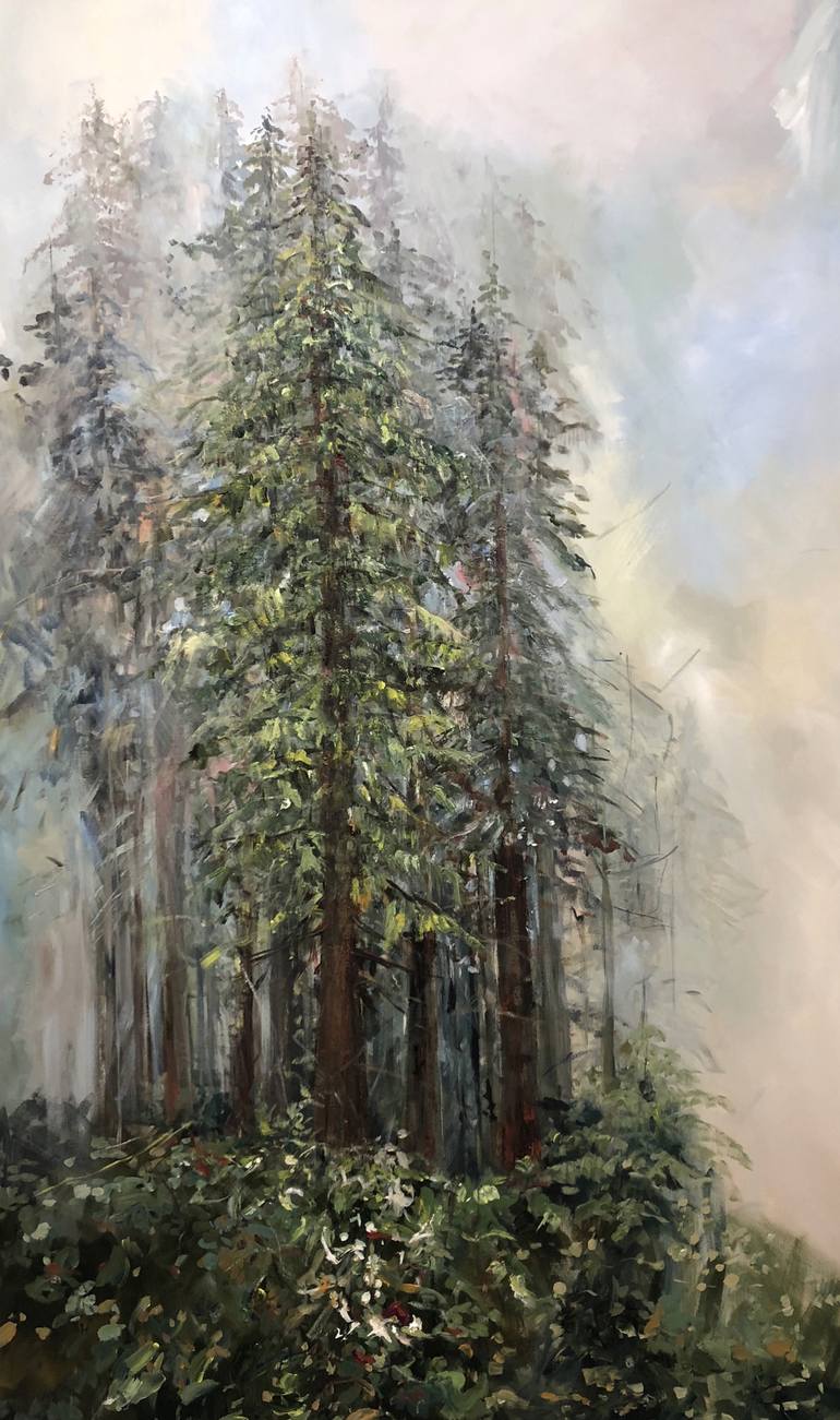 Original Tree Painting by Lori Goldberg