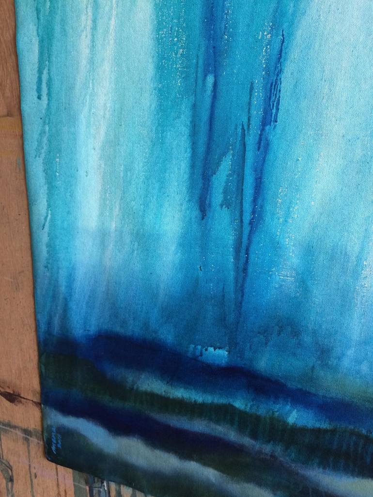 Original Abstract Boat Painting by Mena Malgavkar
