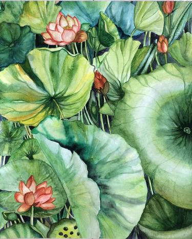 Original Realism Floral Paintings by Mena Malgavkar