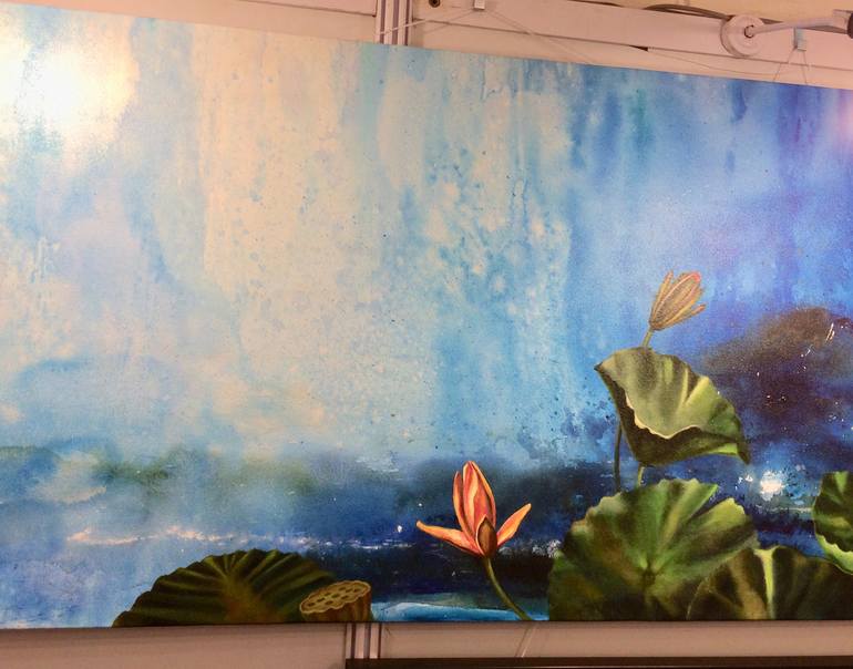 Original Floral Painting by Mena Malgavkar