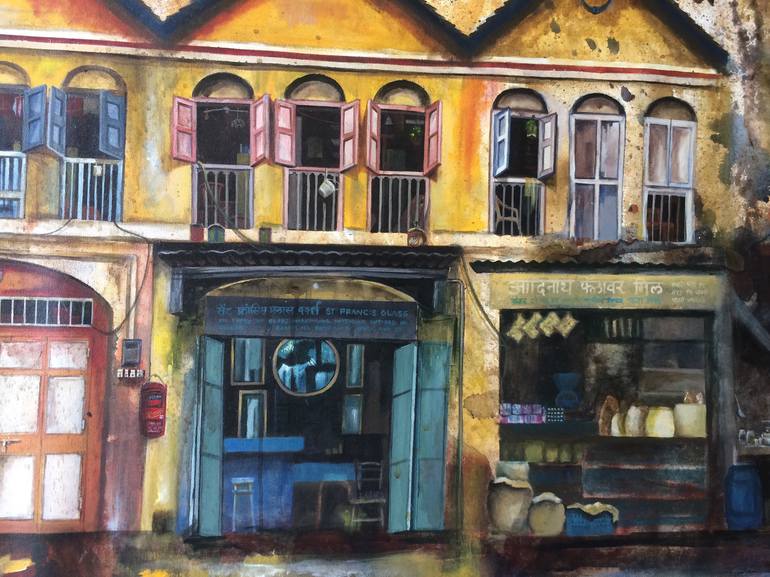 Original Architecture Painting by Mena Malgavkar