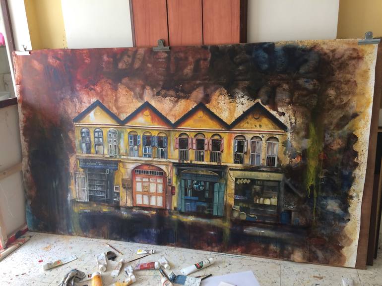 Original Architecture Painting by Mena Malgavkar