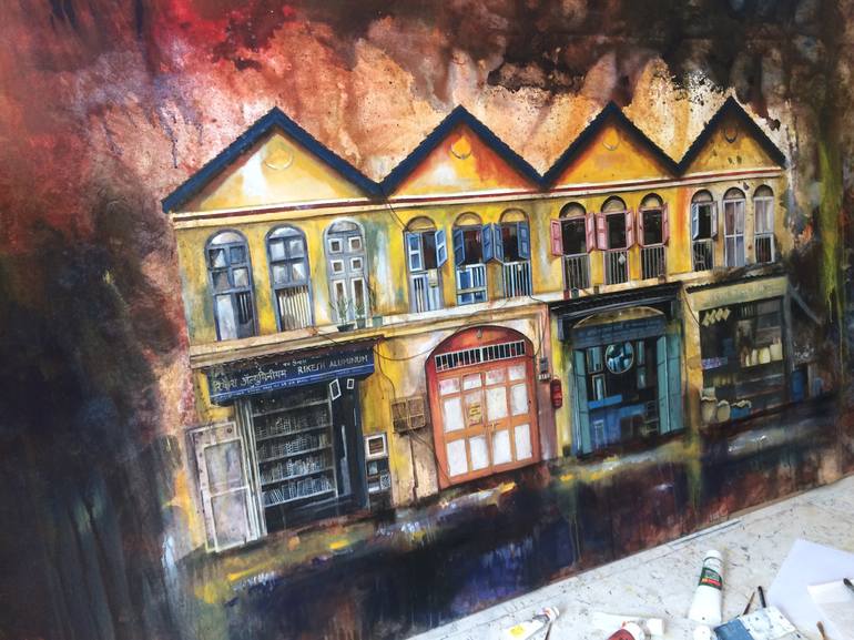 Original Architecture Painting by Mena Malgavkar