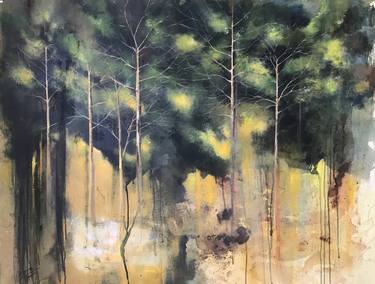 Print of Abstract Landscape Paintings by Mena Malgavkar