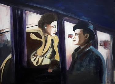 Original Figurative Cinema Paintings by Chris Lammerts