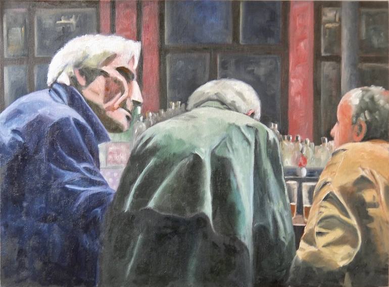 Man at the Bar III painting