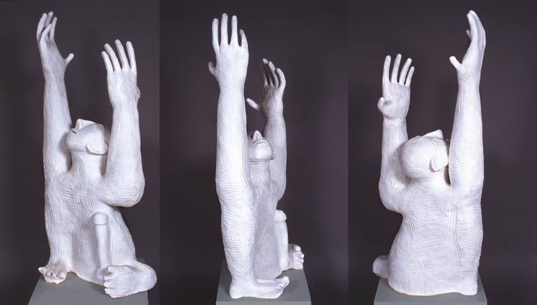 Original Men Sculpture by Cybele Rowe