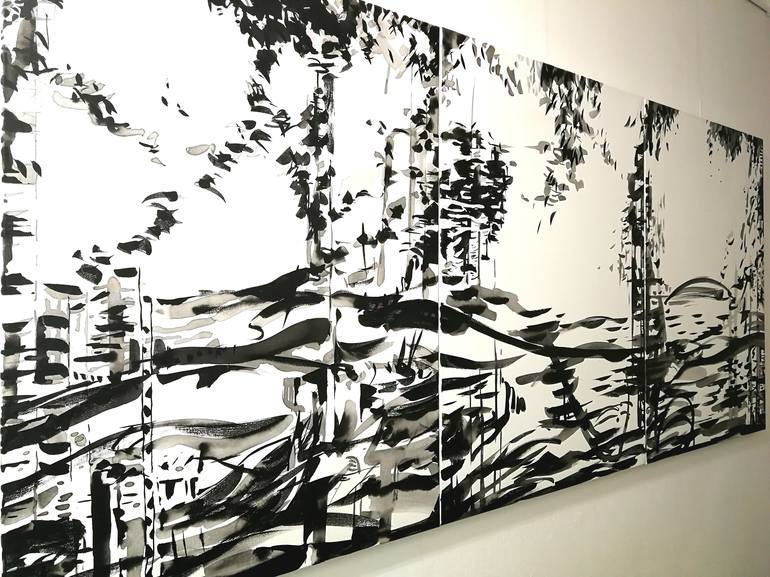 Original Minimalism Abstract Painting by Carita Schmidt