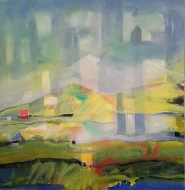 Original Abstract Landscape Paintings by Carita Schmidt