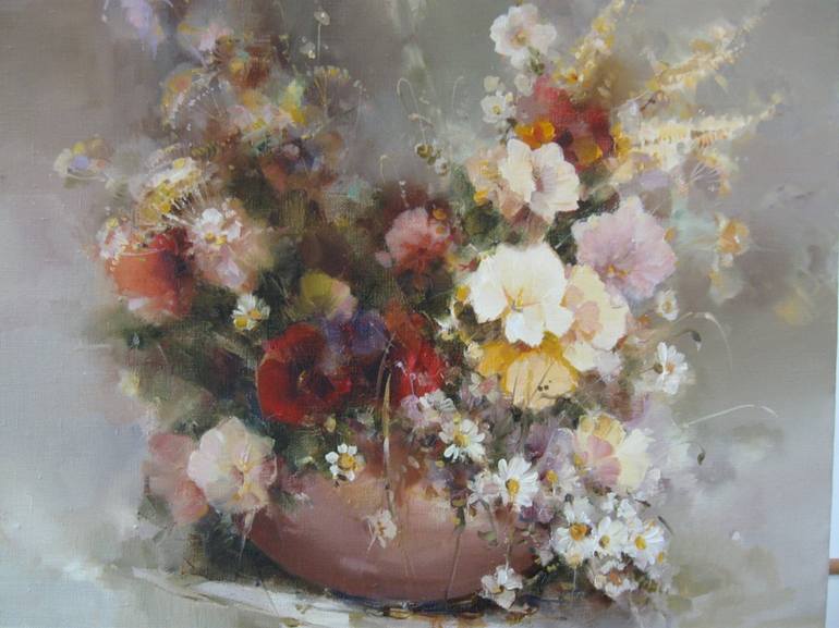 Field Flowers Painting by Anahit Petrosyan | Saatchi Art