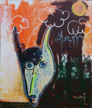 Original Expressionism Dogs Paintings by Junaidi Junaidi