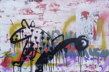 Print of Abstract Expressionism Dogs Paintings by Junaidi Junaidi