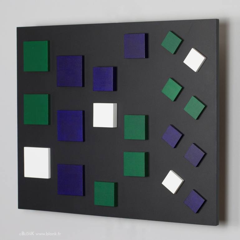 Original Abstract Geometric Painting by Johannes BlonK