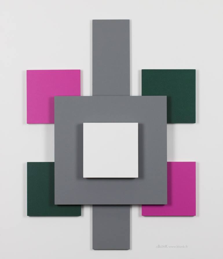 Original Abstract Geometric Installation by Johannes BlonK