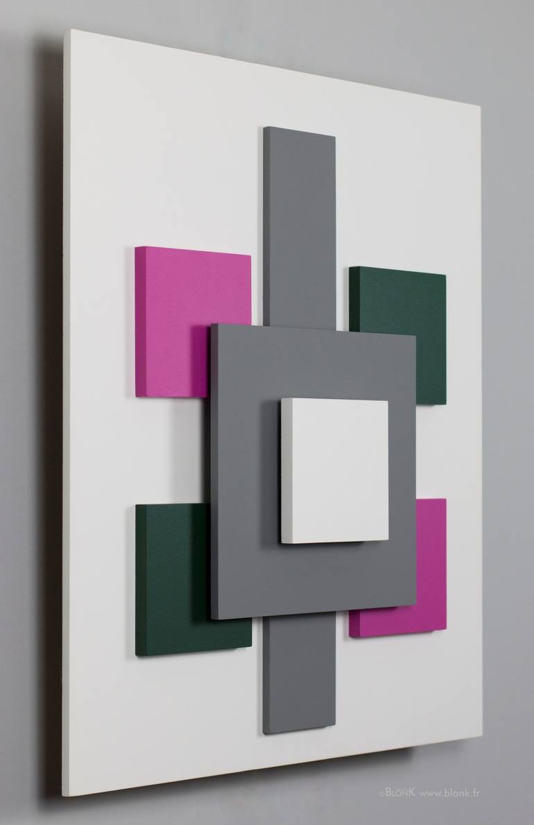 Original Abstract Geometric Installation by Johannes BlonK