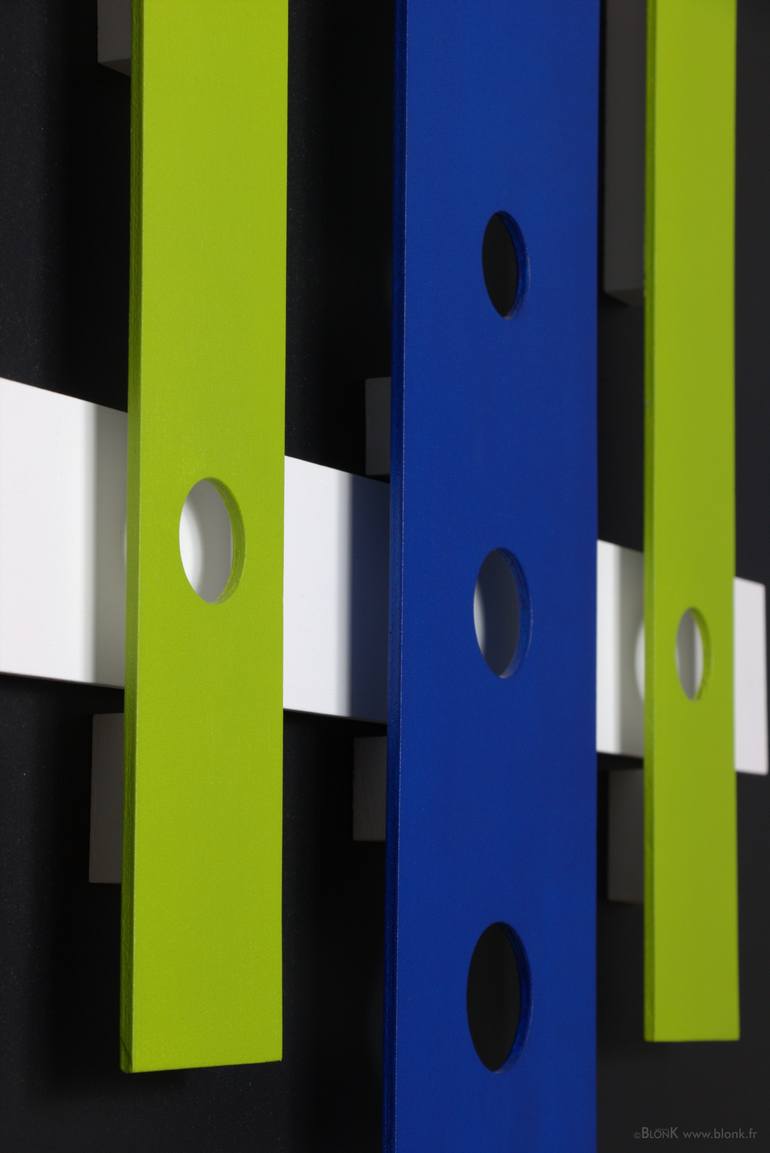 Original Abstract Geometric Painting by Johannes Blonk