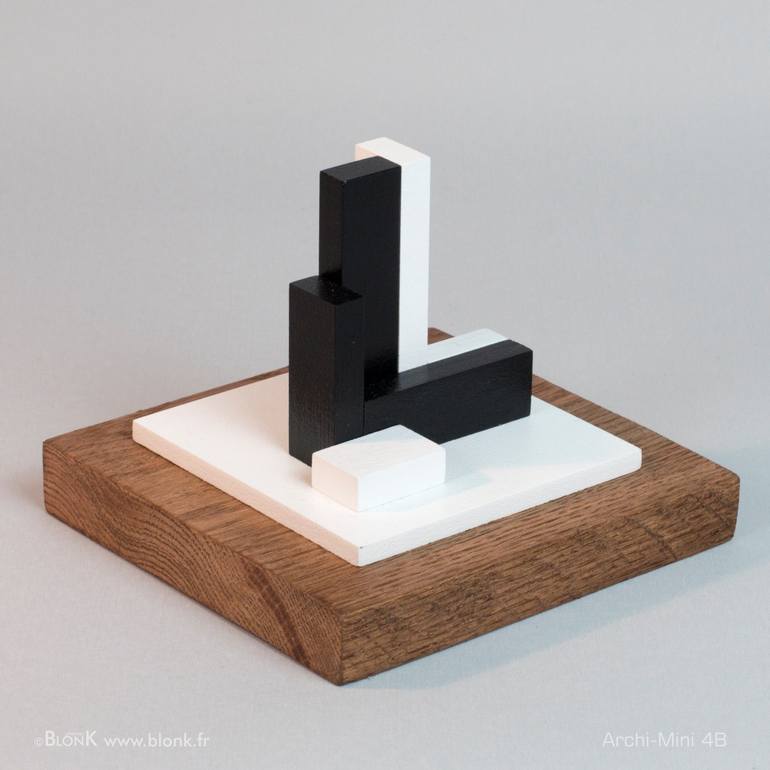 Original Abstract Geometric Sculpture by Johannes Blonk