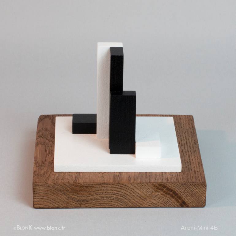 Original Abstract Geometric Sculpture by Johannes BlonK