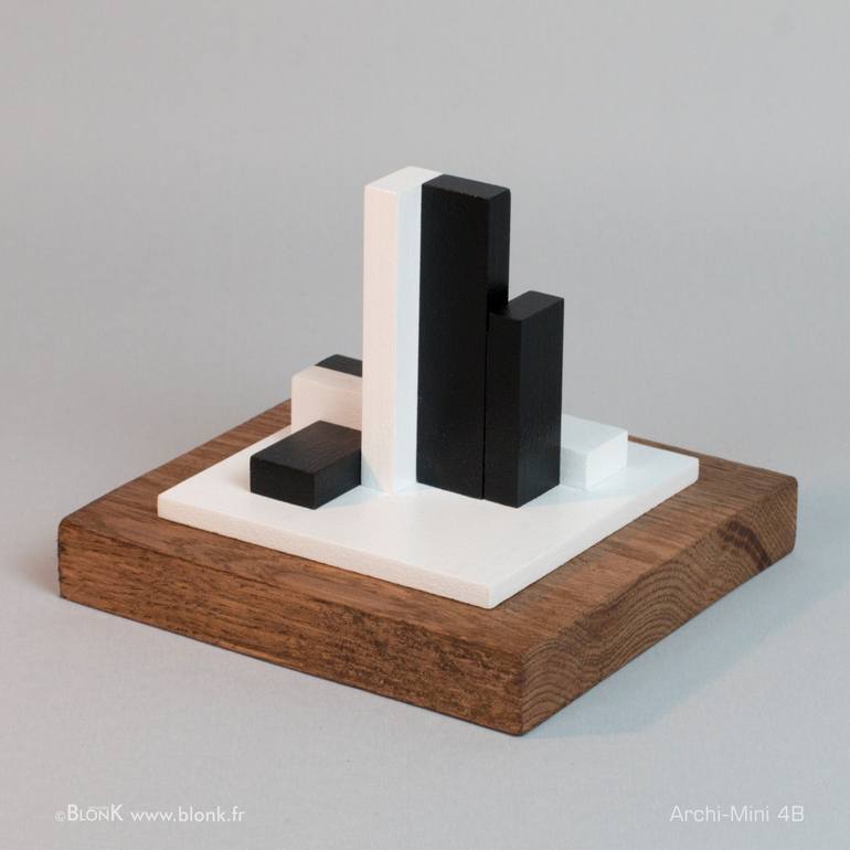 Original Abstract Geometric Sculpture by Johannes Blonk