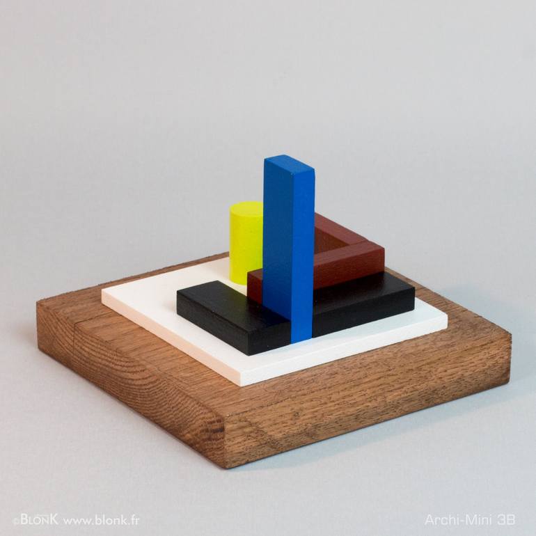 Original Abstract Geometric Sculpture by Johannes Blonk
