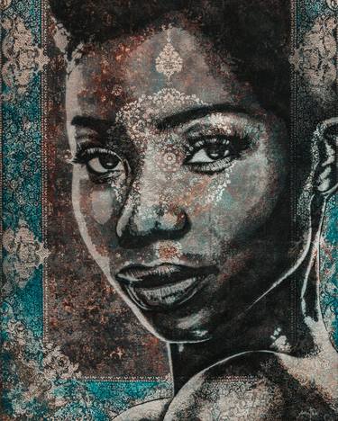 Original Symbolism Women Painting by Mathieu Bories