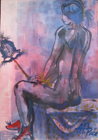 Print of Expressionism Erotic Drawings by Anastasia Pace