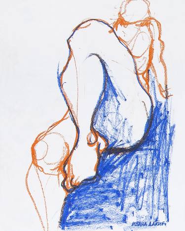 Print of Expressionism Nude Drawings by Ivana Dakić