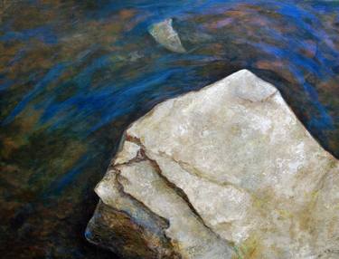 Original Fine Art Abstract Painting by Claire Marie Gosselin