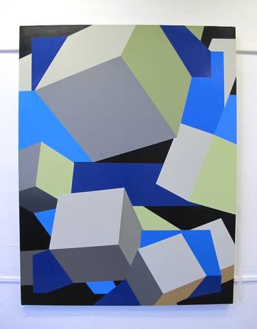 Original Geometric Painting by Silvain Joblin