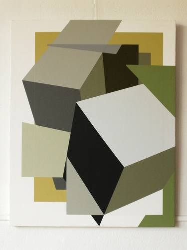 Original Geometric Painting by Silvain Joblin