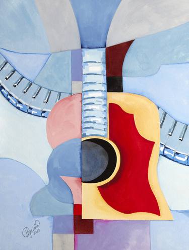 Original Music Paintings by Claus Gawin