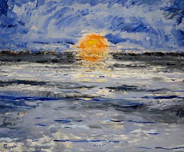 Original Expressionism Seascape Paintings by Claus Gawin